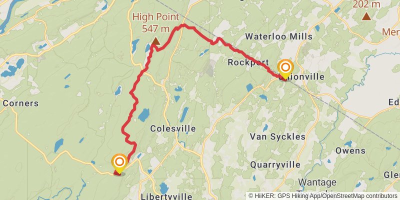 Appalachian Trail stage 132 Map