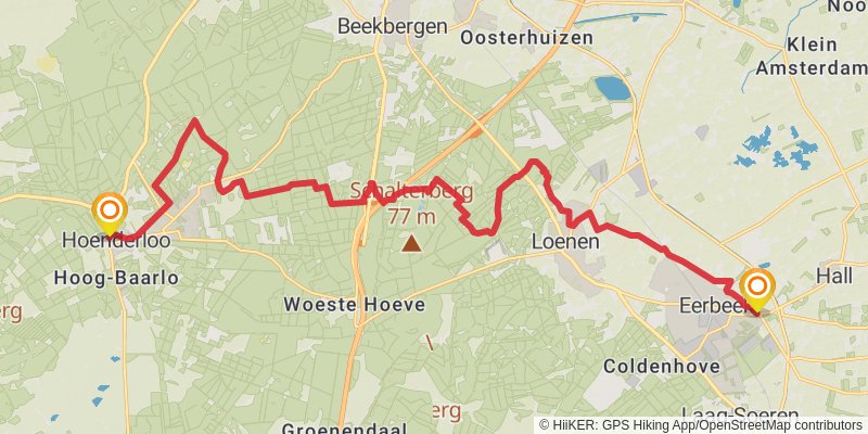 Trekvogelpad stage 15 Map