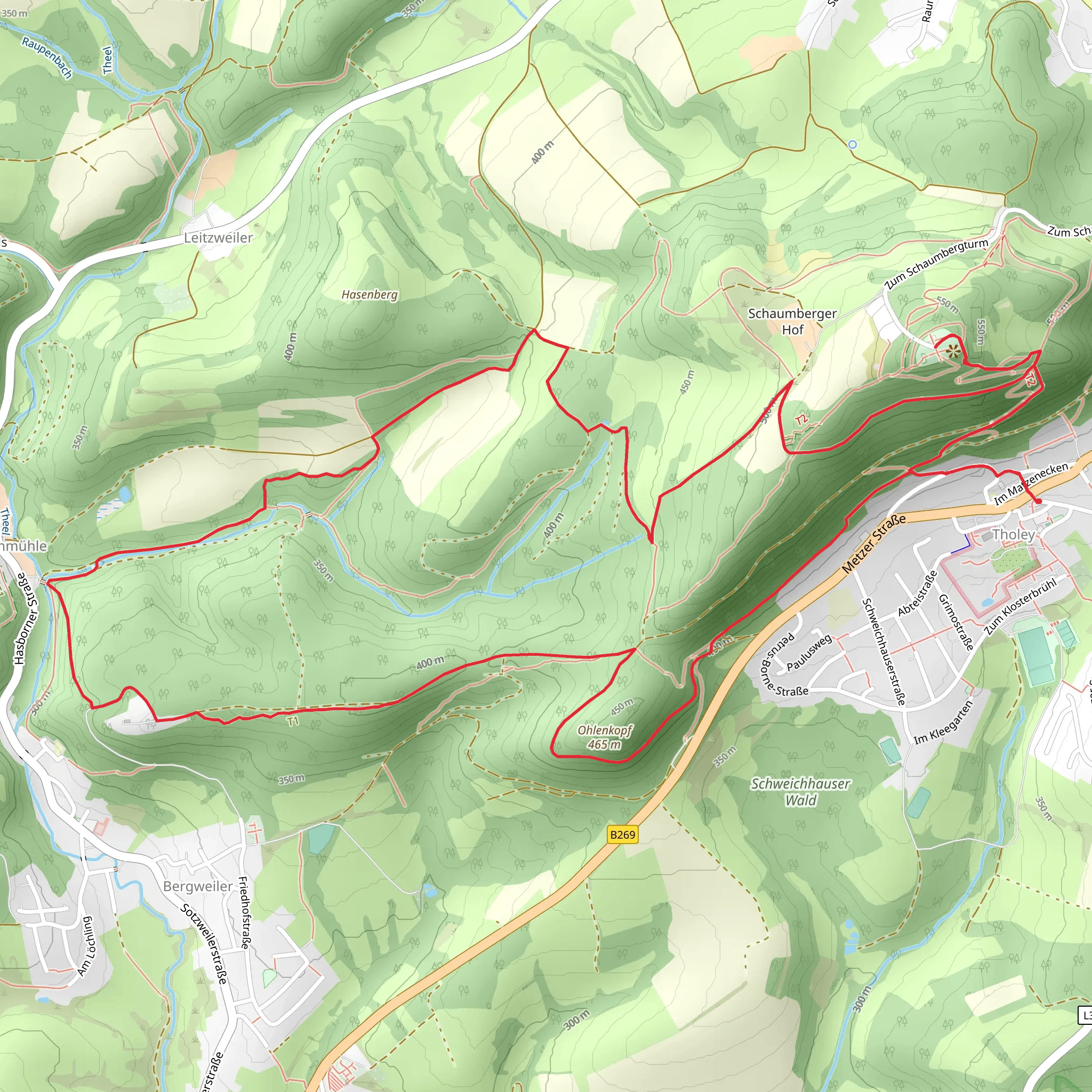 Schaumberg-Tafeltour mobile static map
