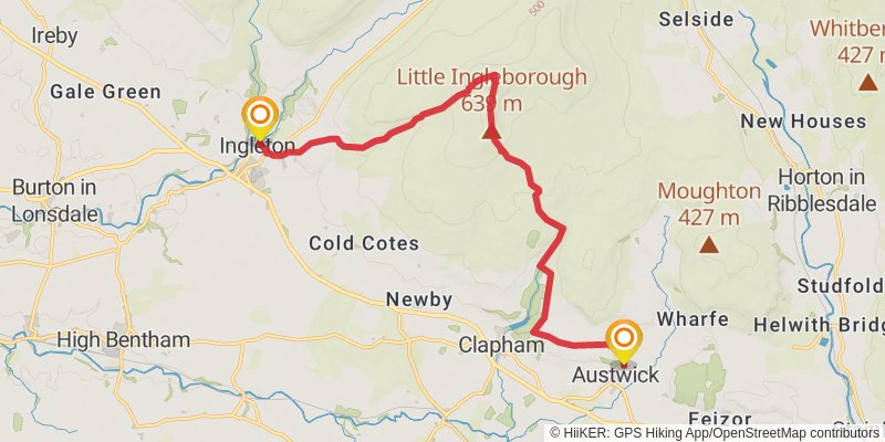 A Pennine Journey stage 21 Map