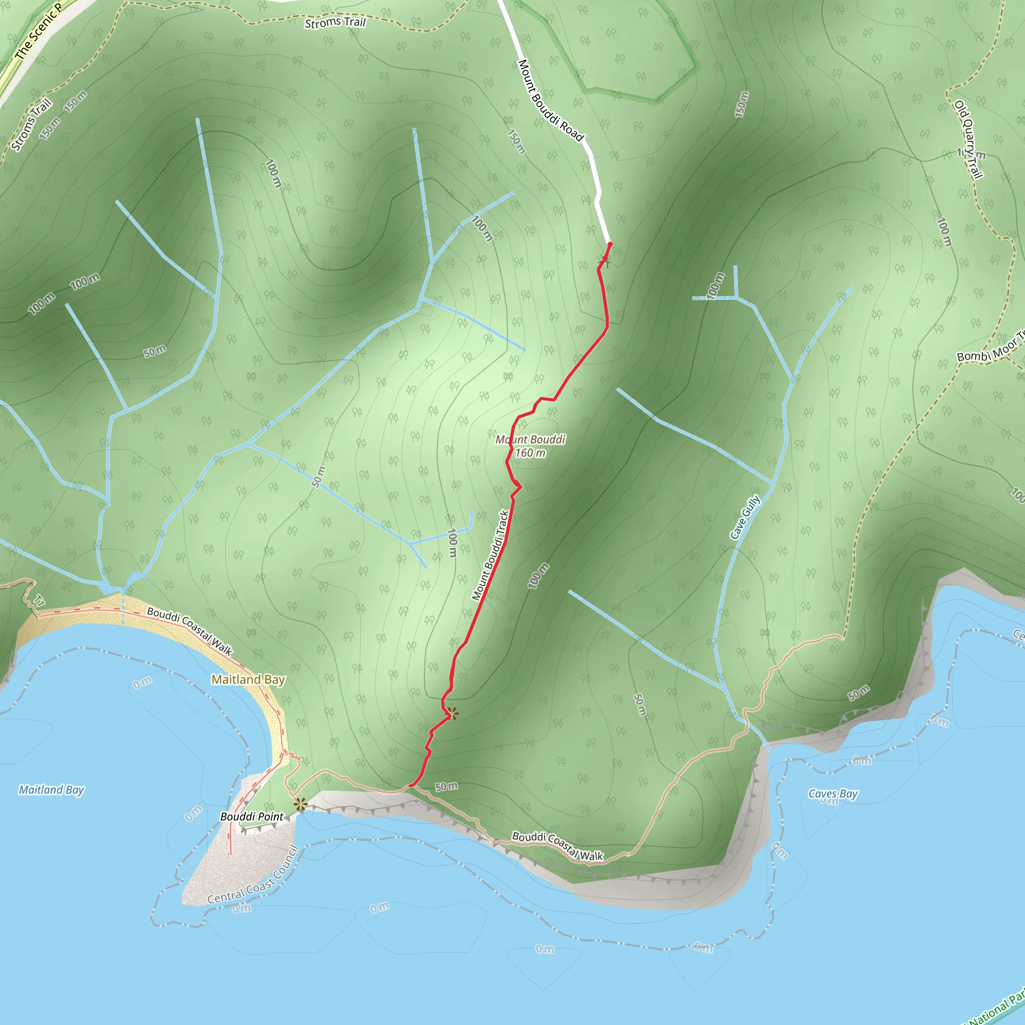 Mount Bouddi Track mobile static map