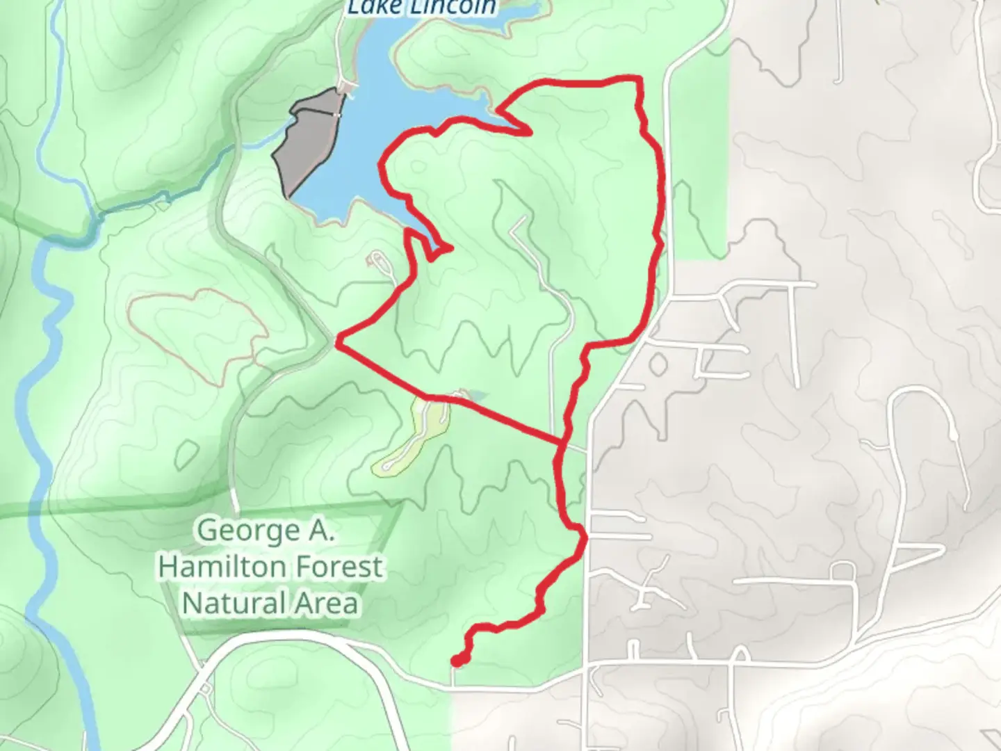 An image depicting the trail Old Schoolhouse Loop Trail and its surrounding area.