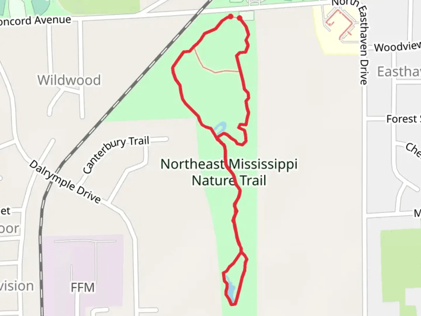 An image depicting the trail Northeast Mississippi Nature Trail Loop and its surrounding area.