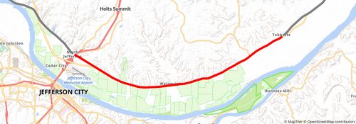 American Discovery Trail South Route stage 150 Map