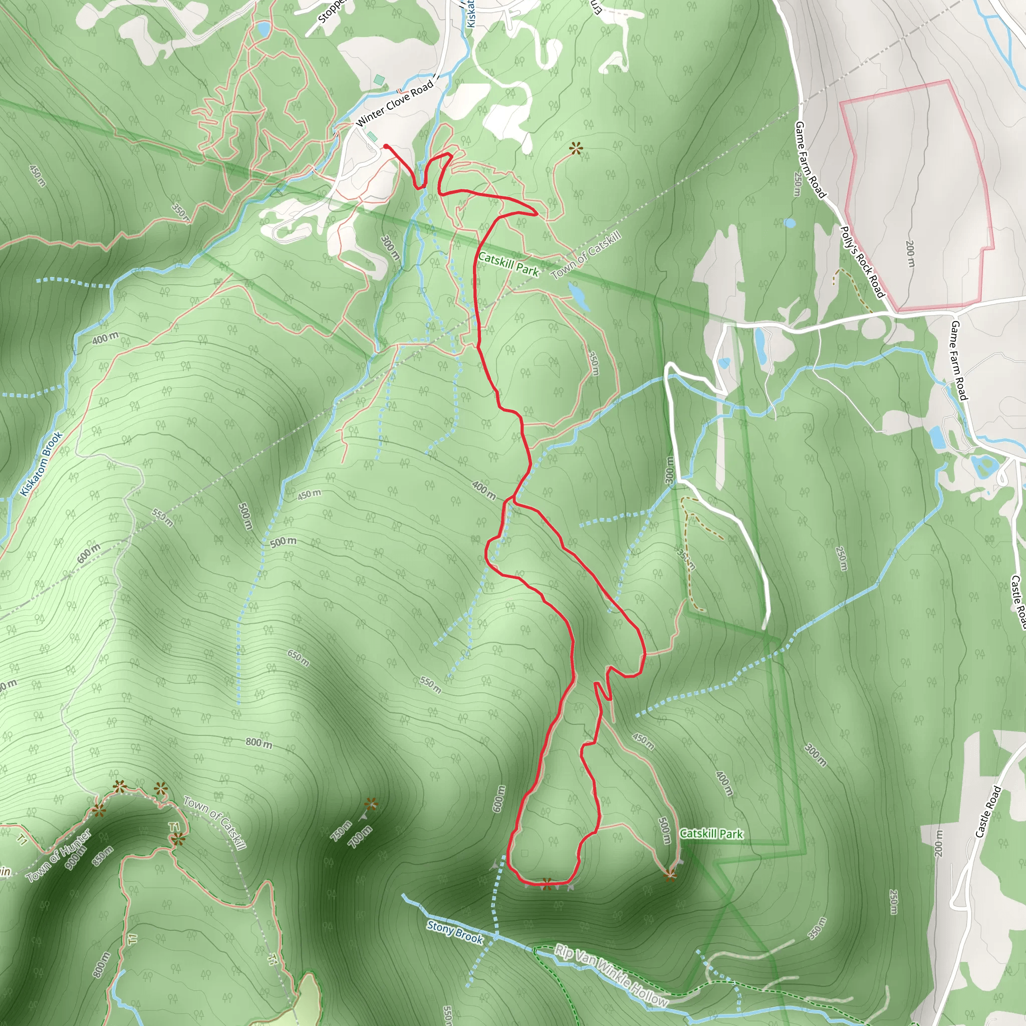 Rip's Ledge Trail Loop mobile static map