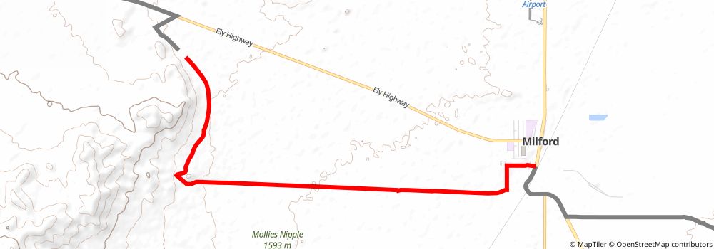 American Discovery Trail South Route stage 323 Map