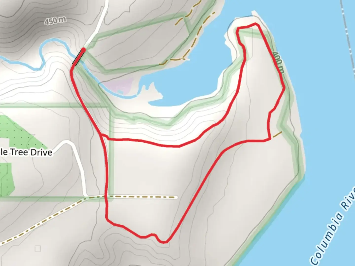 An image depicting the trail Sherman Creek Point Loop Trail and its surrounding area.