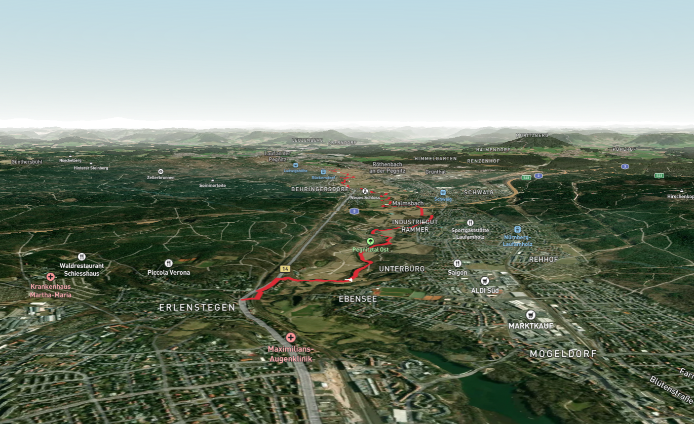 Erlenstegen to Rückersdorf Walk