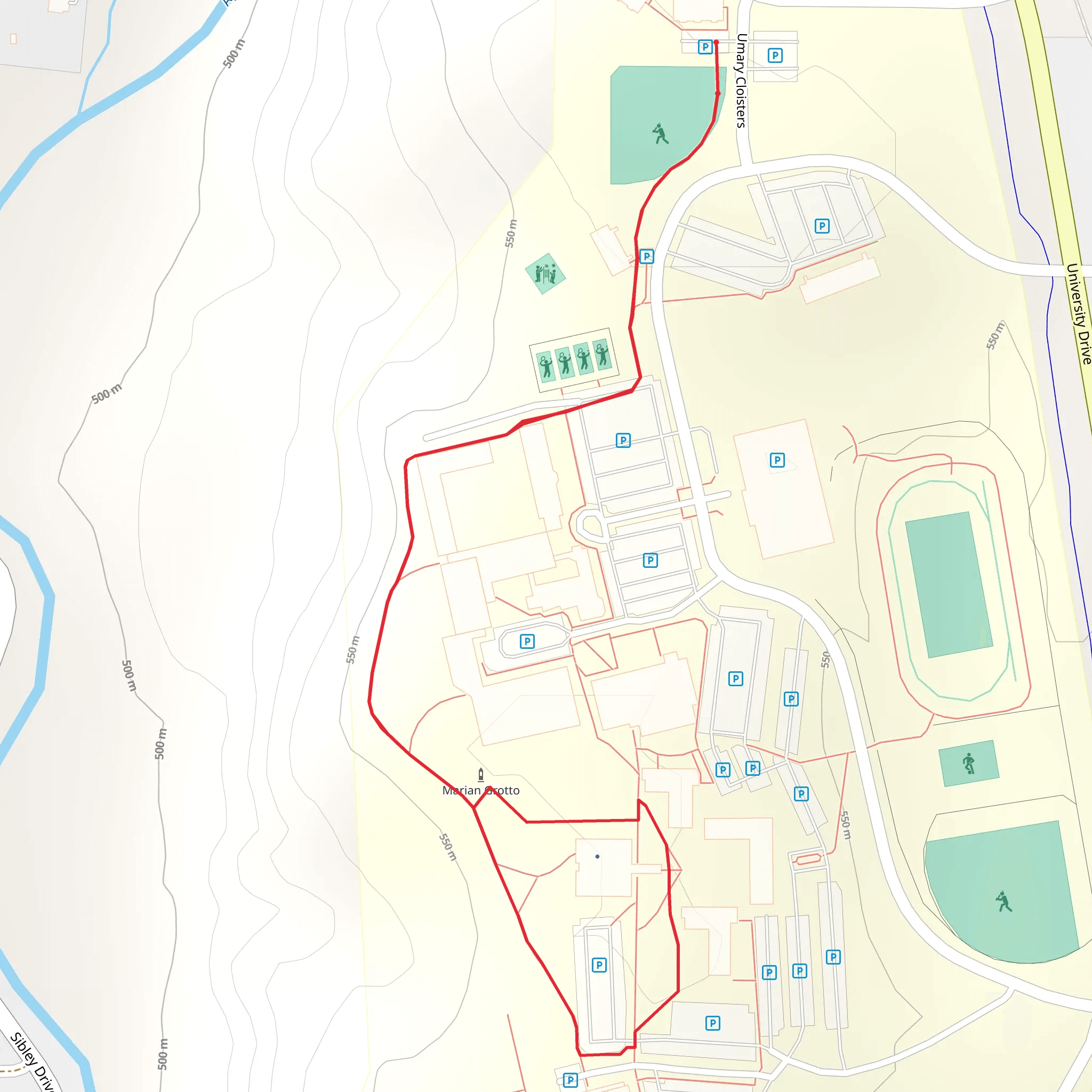 Bluff Trail mobile static map