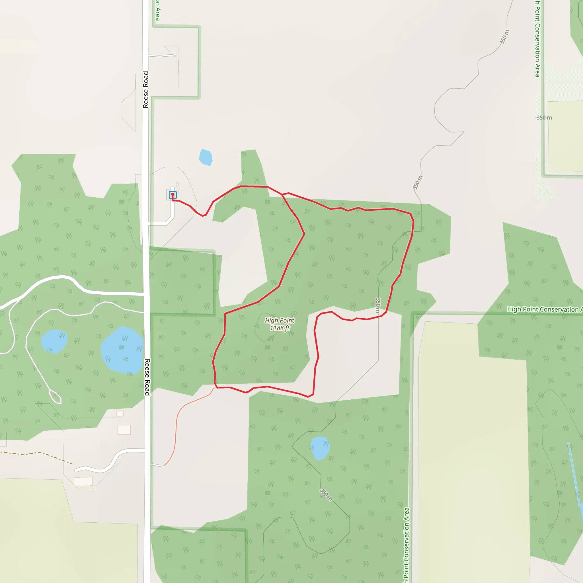 High Point Loop mobile static map