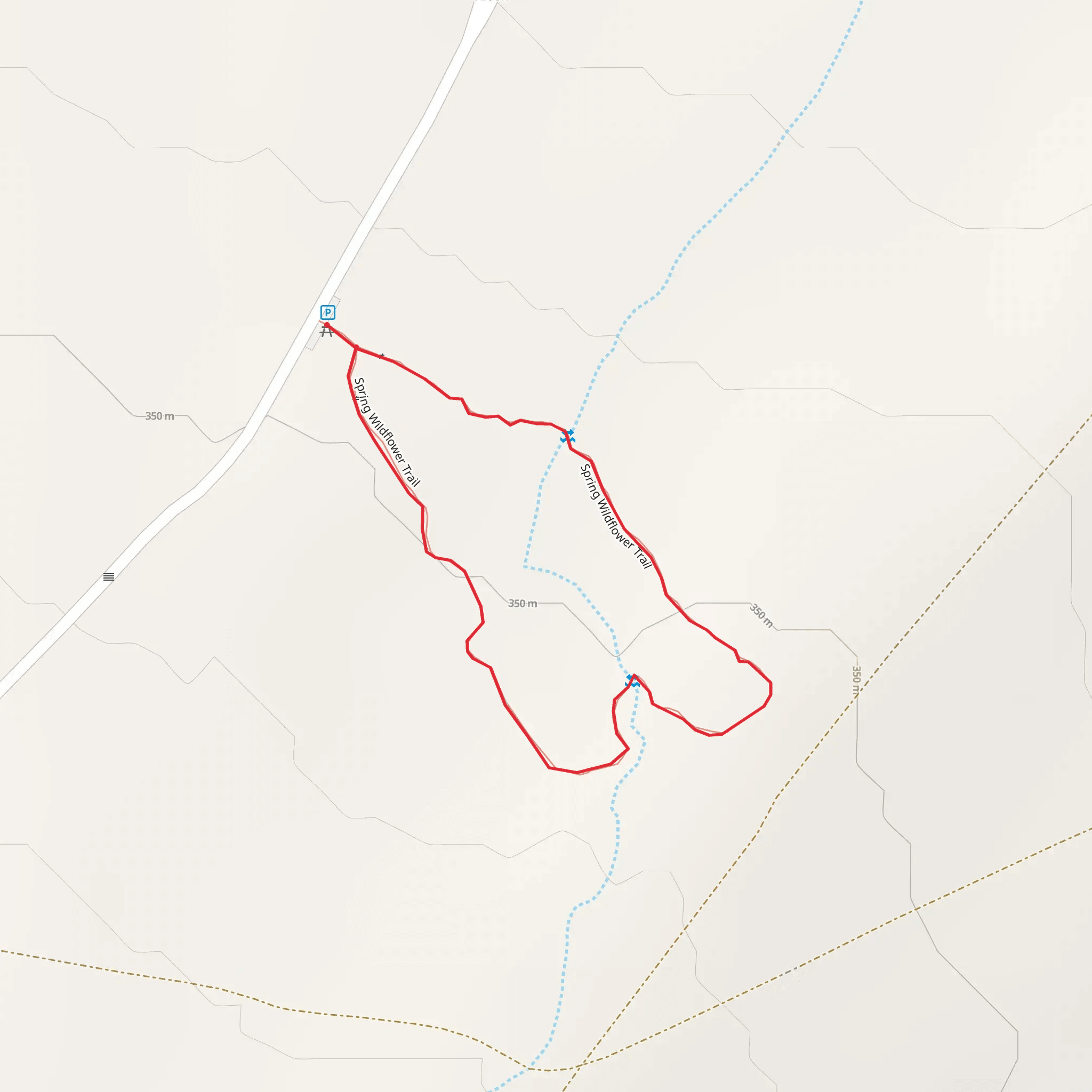 Spring Wildflower Trail mobile static map