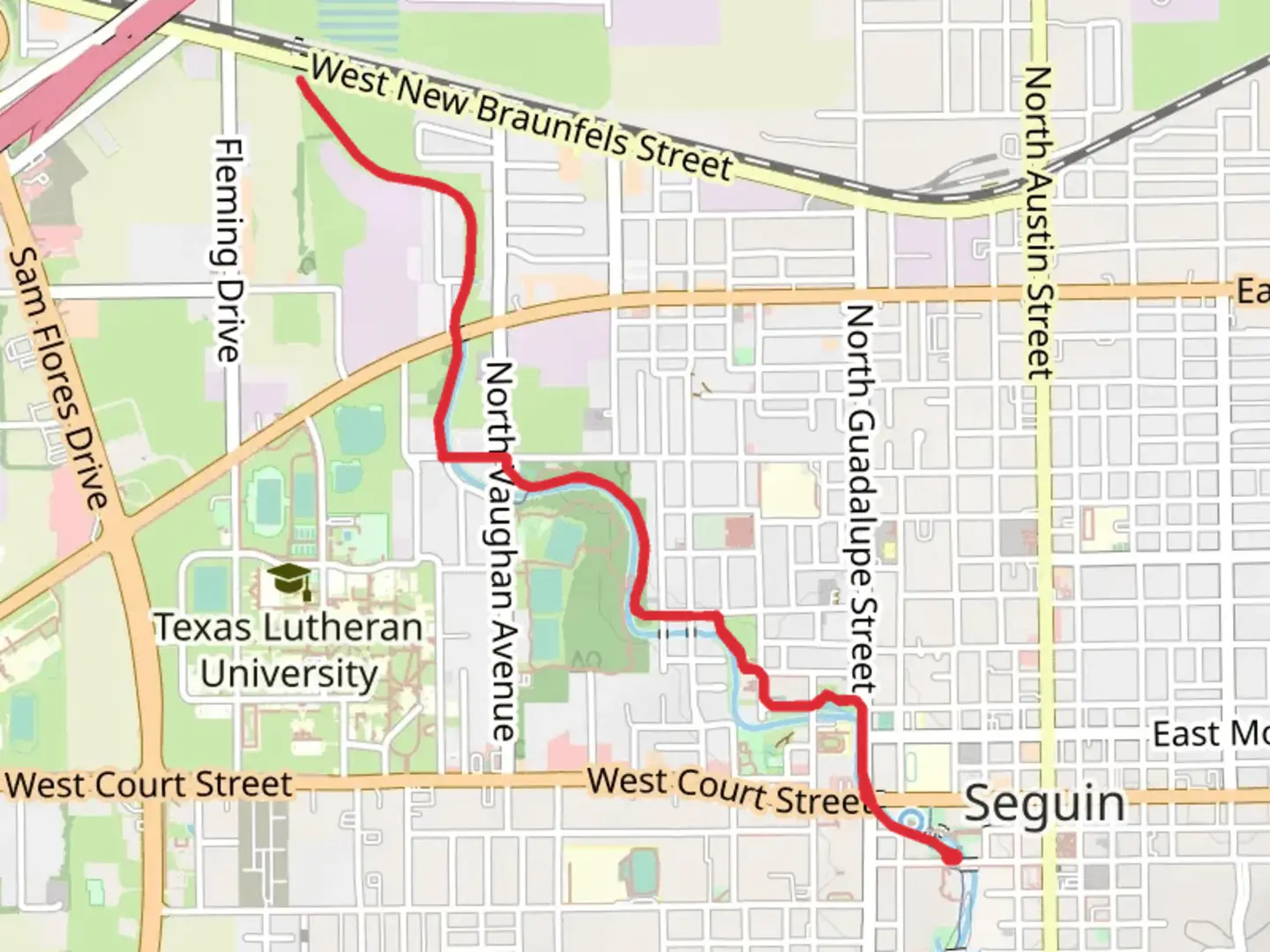 An image depicting the trail Walnut Springs Trail and its surrounding area.