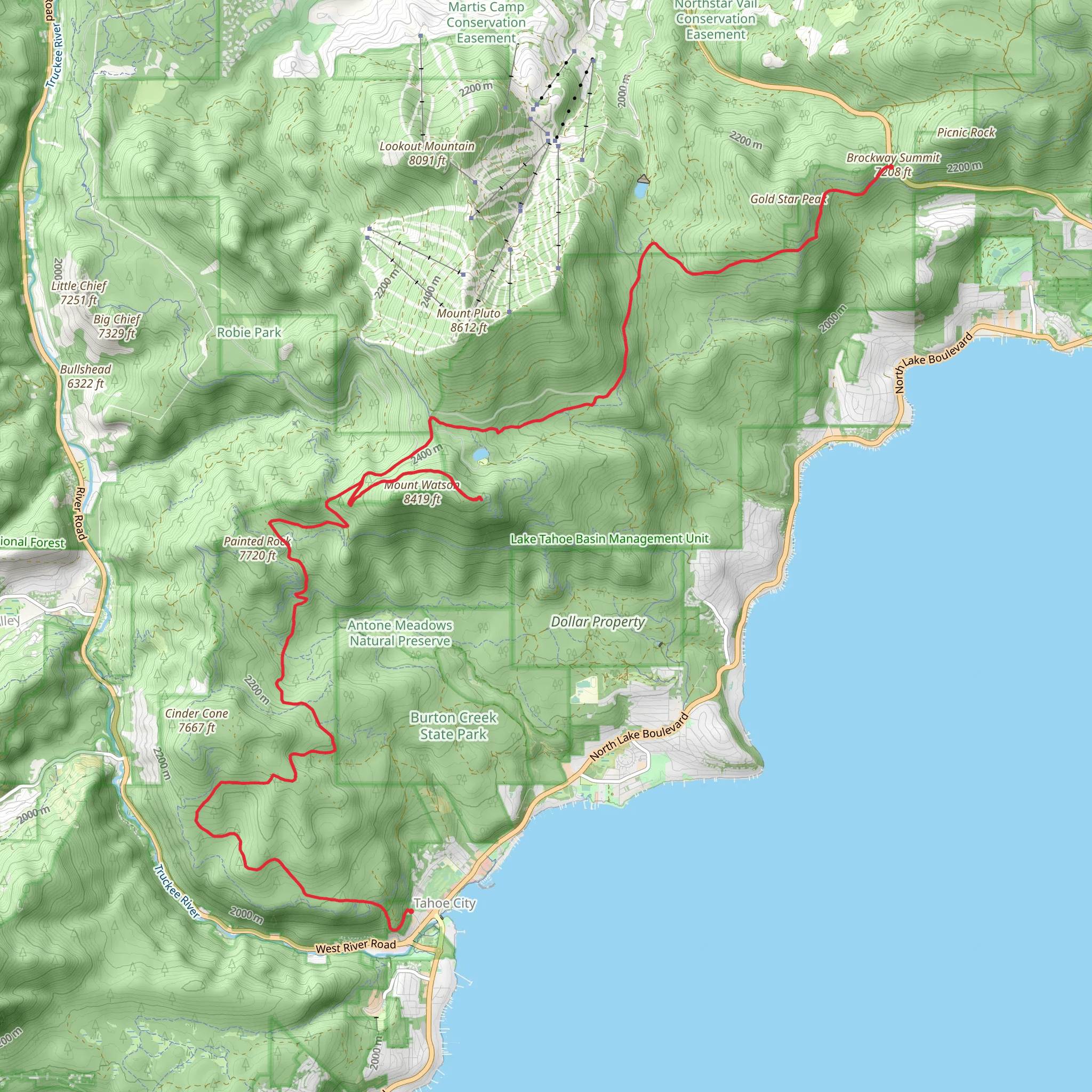 Mount Watson Boulevard mobile static map