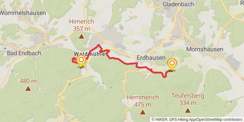 Lahn-Dill-Bergland-Pfad alt 3 Map
