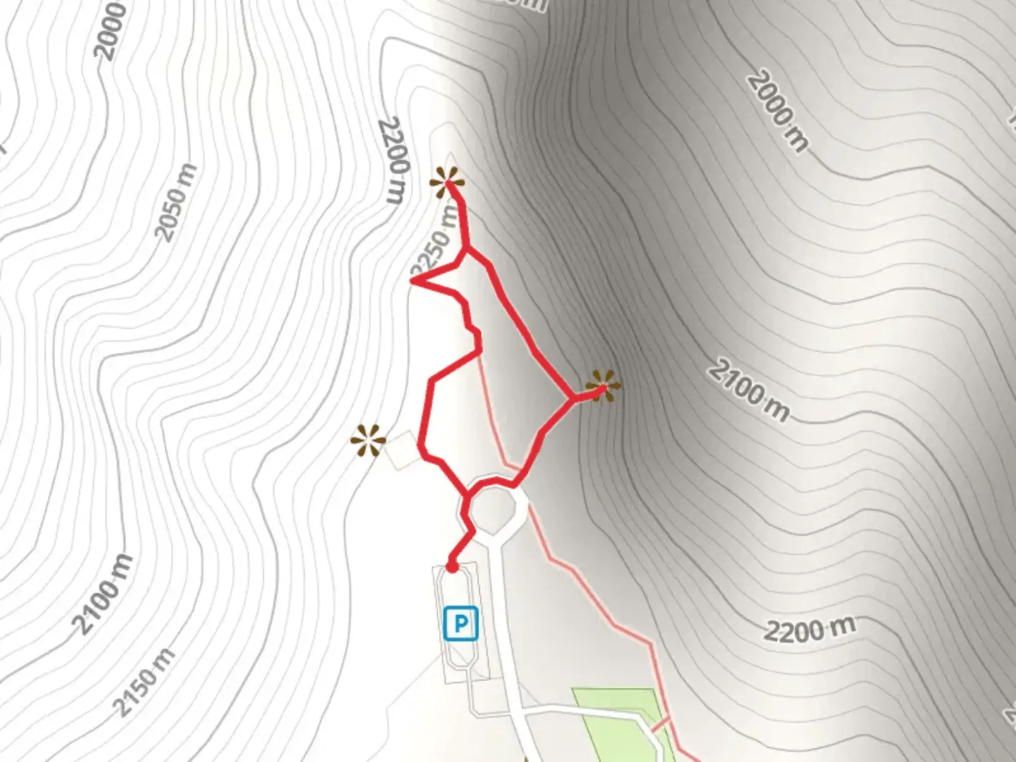 An image depicting the trail Red Canyon Overlook Loop and its surrounding area.