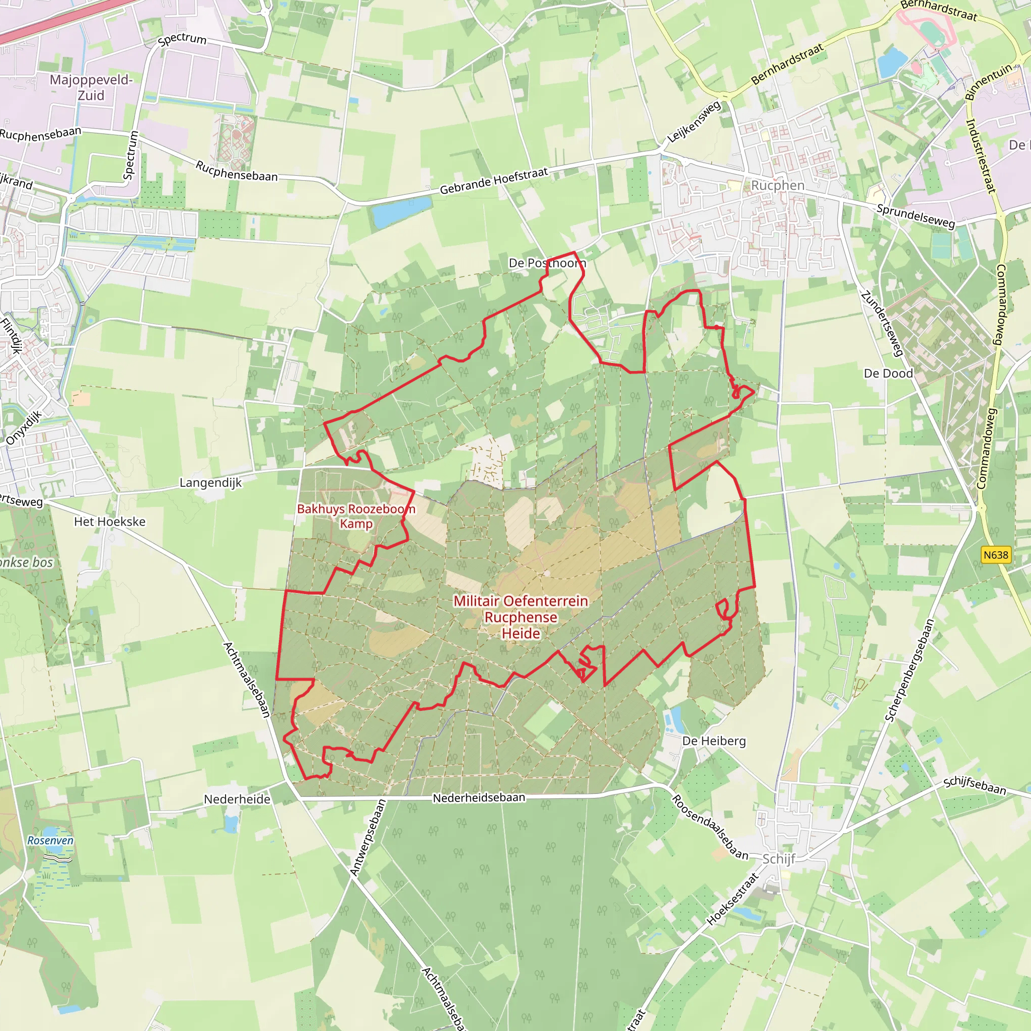 Den Polder, De Duinen and Bosch van Elico Loop mobile static map
