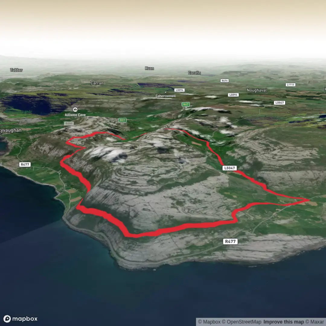 An image depicting the trail County Clare - Scout Hike and its surrounding area.