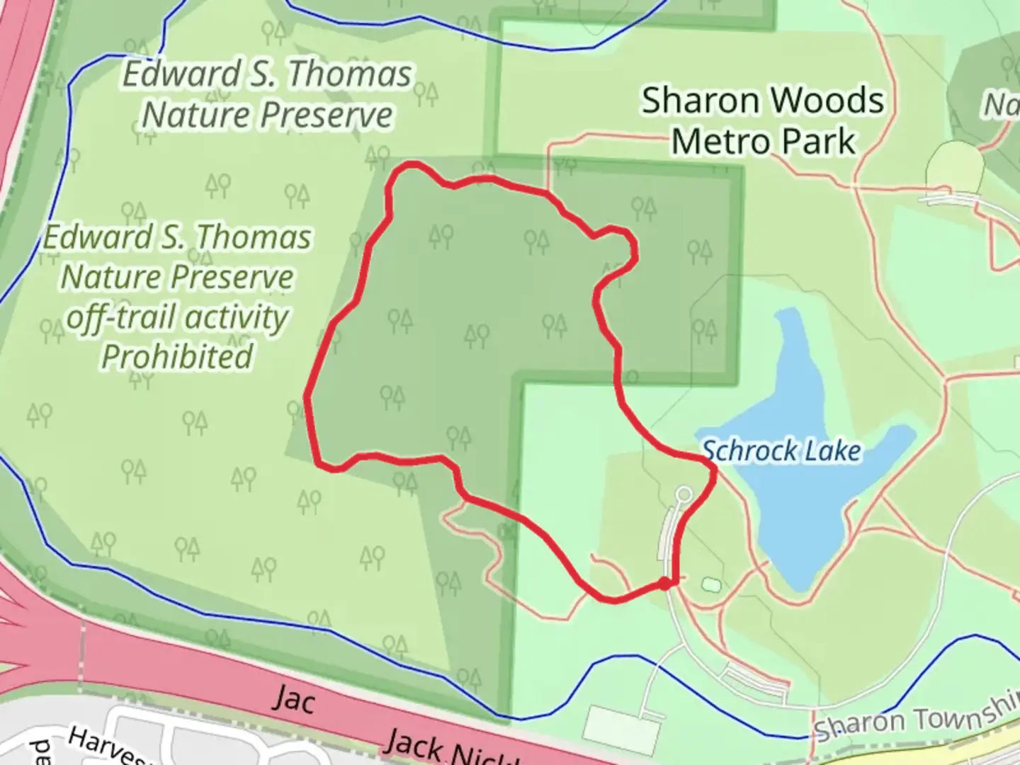 An image depicting the trail Edward S Thomas Loop Trail and its surrounding area.