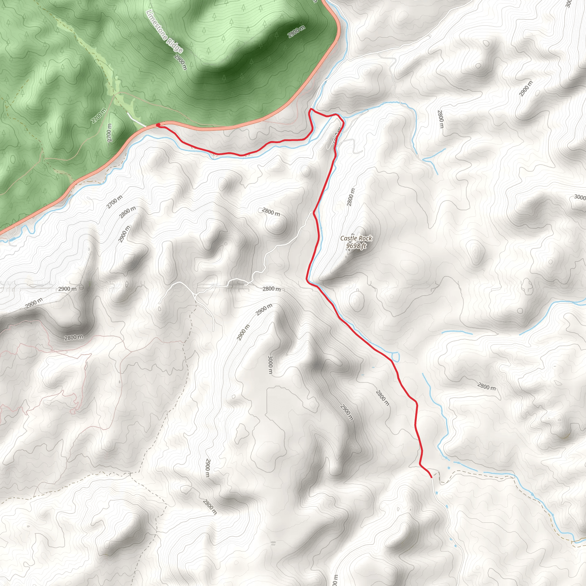 Castle Rock Overlook mobile static map