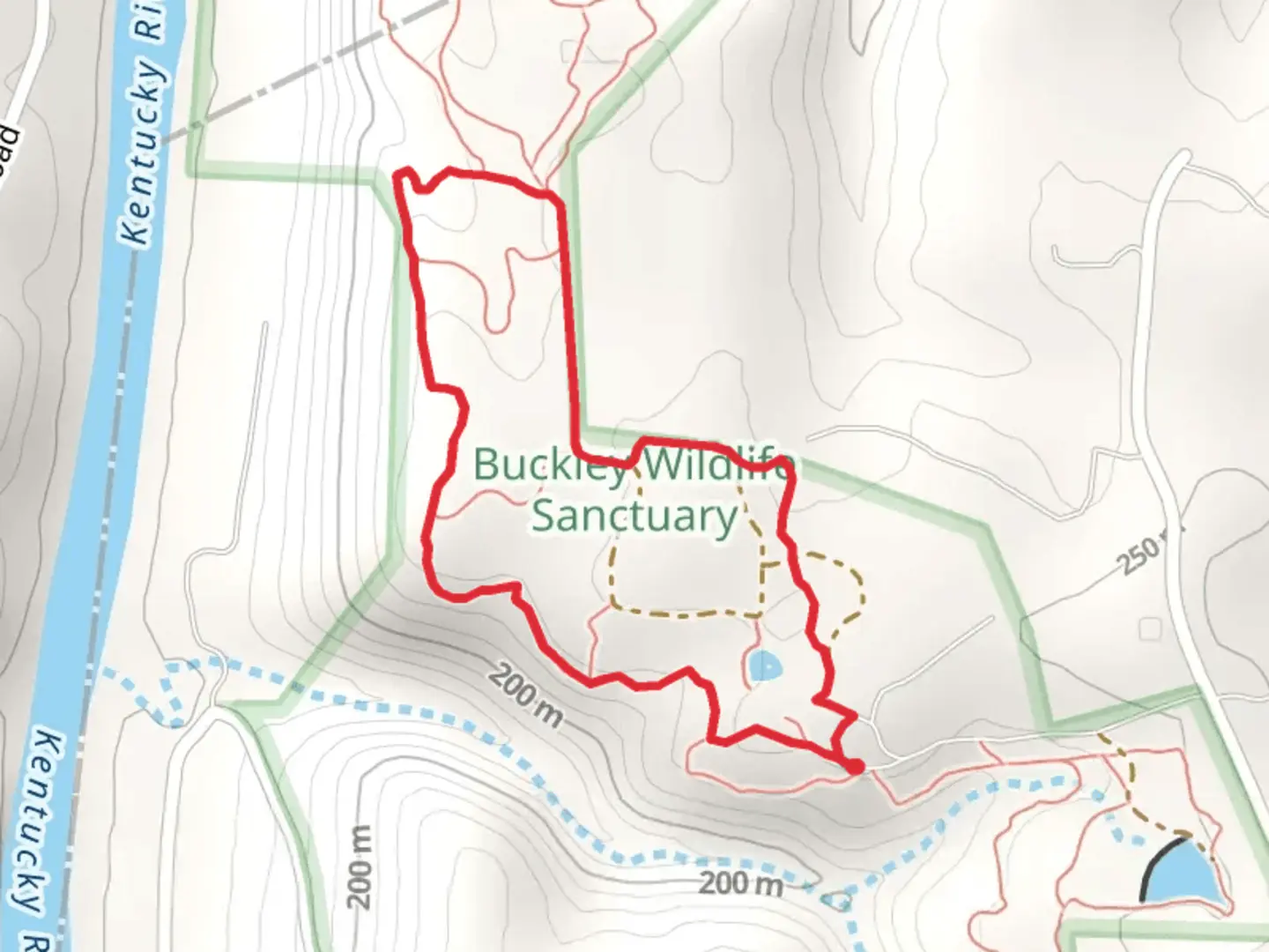 An image depicting the trail Red Trail Loop - Germany Road and its surrounding area.