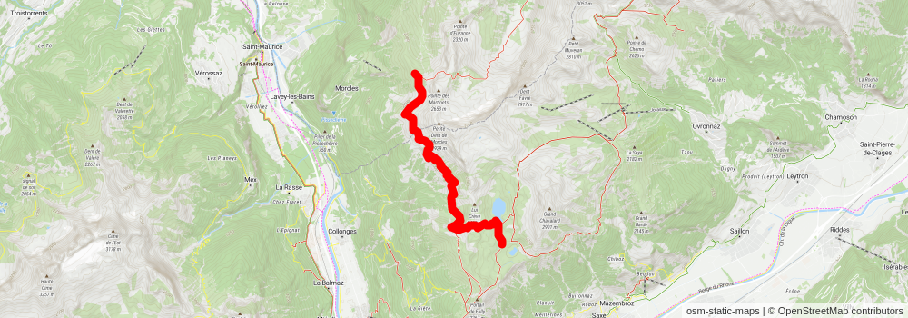 Tour des Muverans stage 3 Map