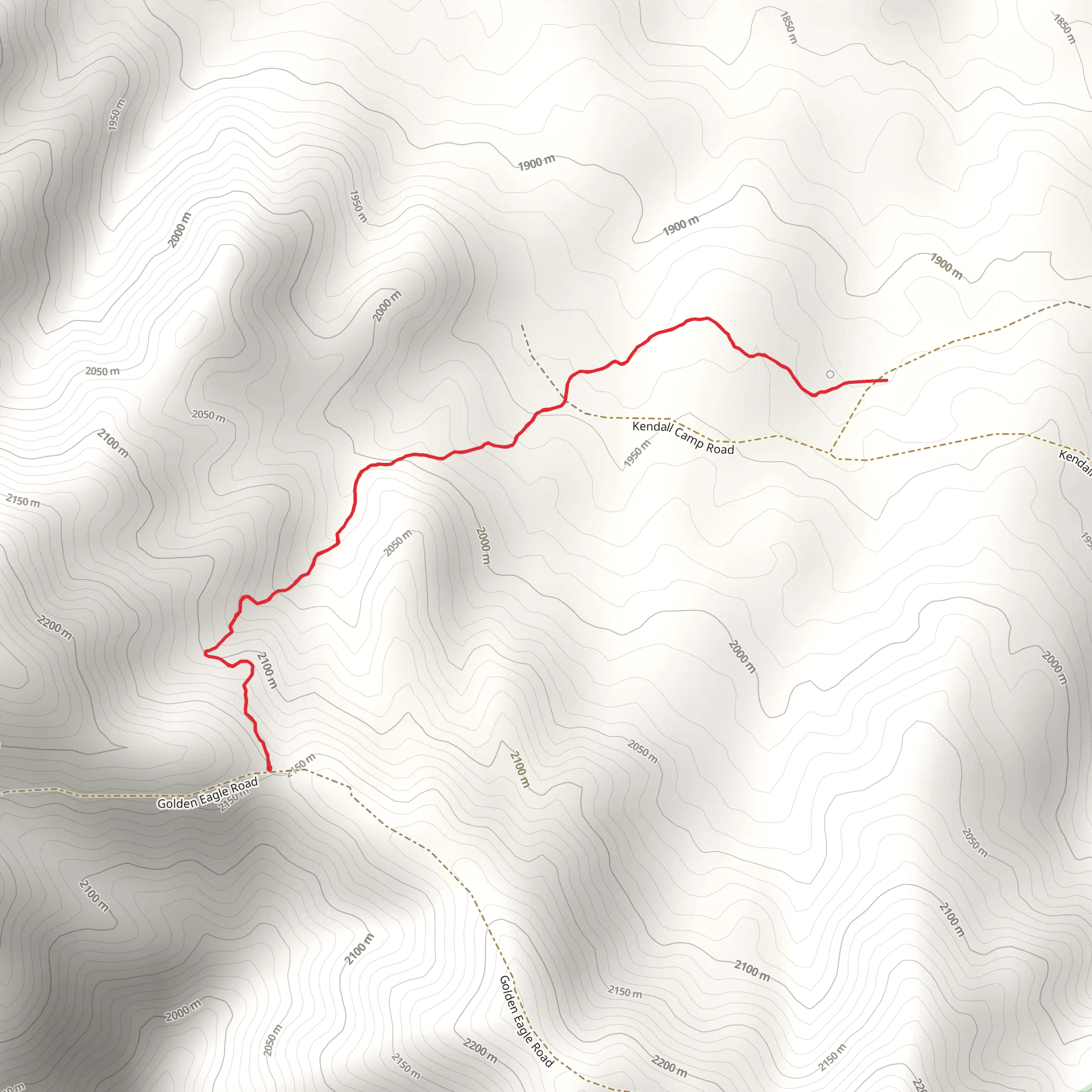 Kendall Camp Trail mobile static map