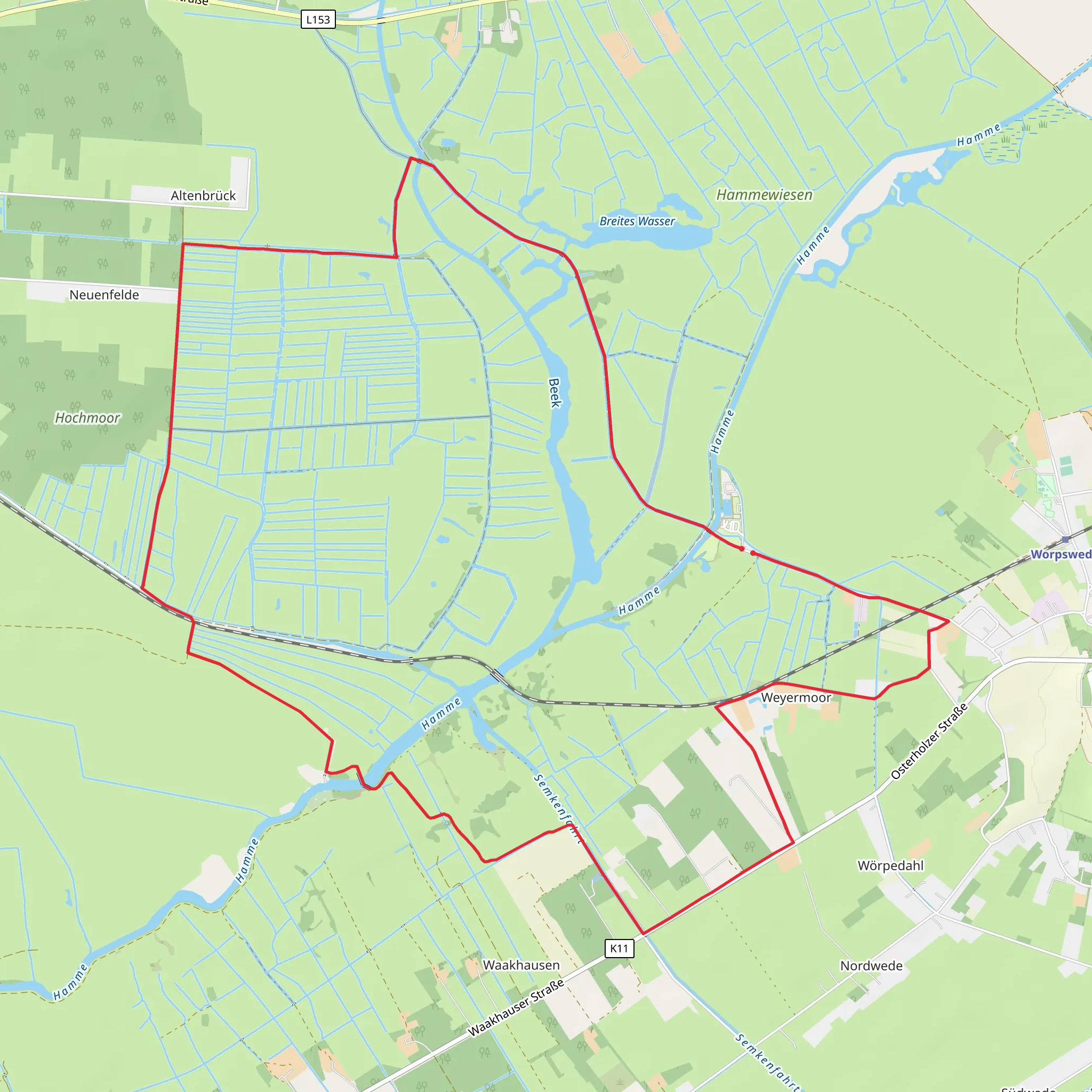 Weymoor Loop mobile static map