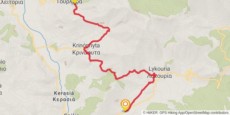E4 - Peloponnes stage 4 Map