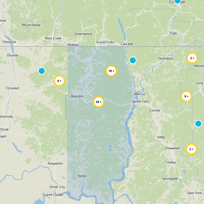 Ferry County Static Map