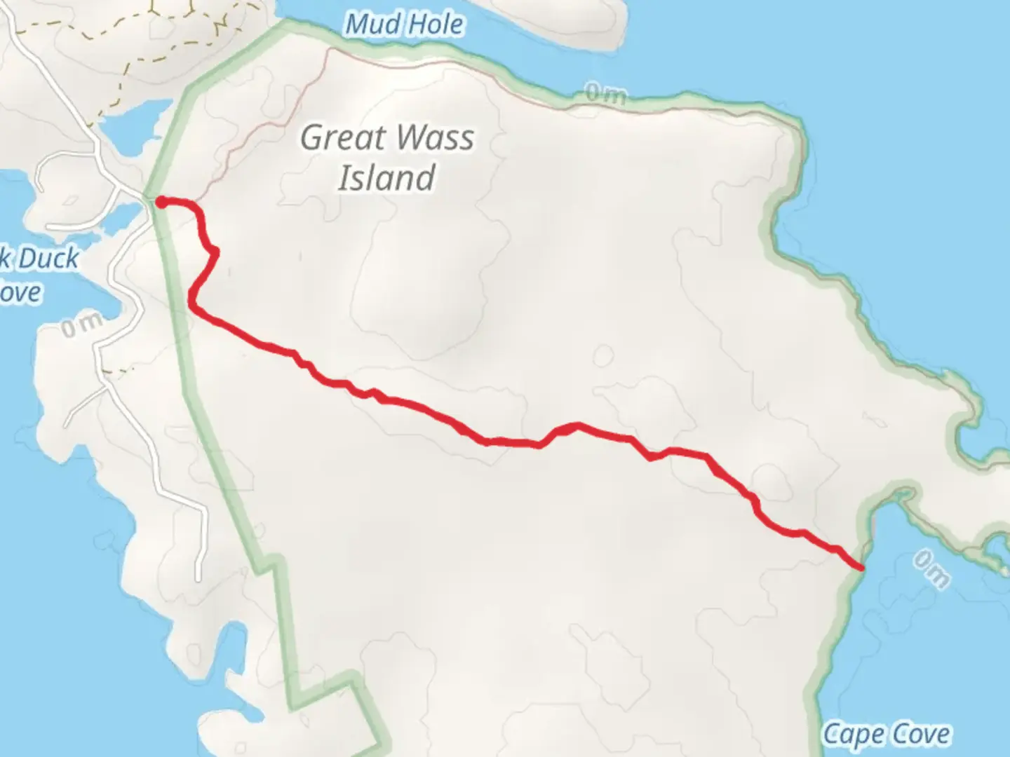 An image depicting the trail Little Cape Point Trail Out and Back and its surrounding area.