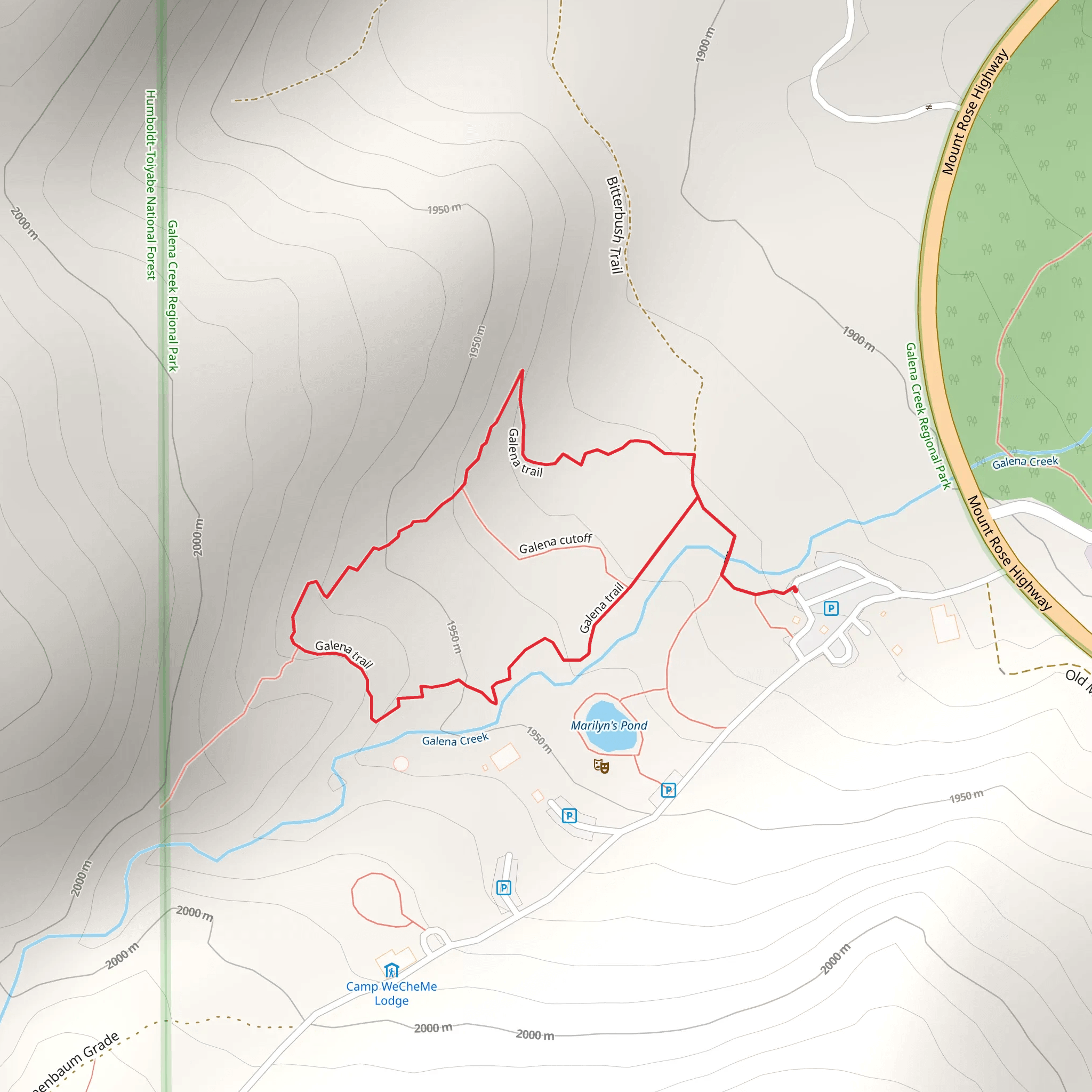 Galena Loop Trail mobile static map