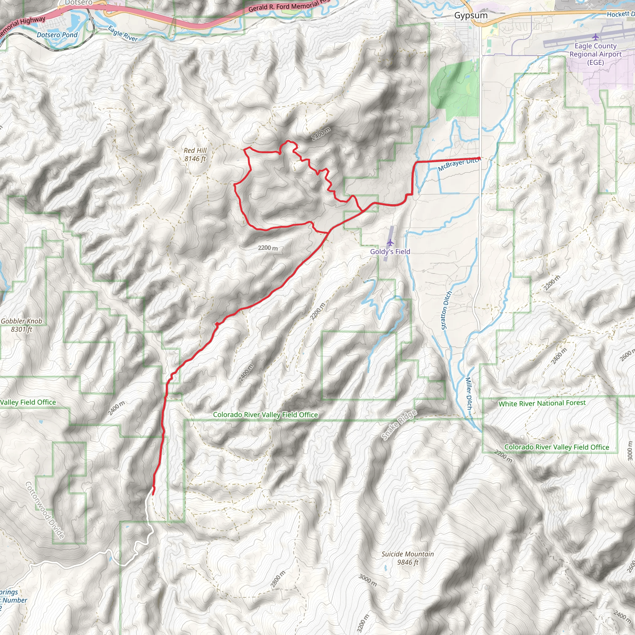 Cottonwood Pass Road Loop mobile static map