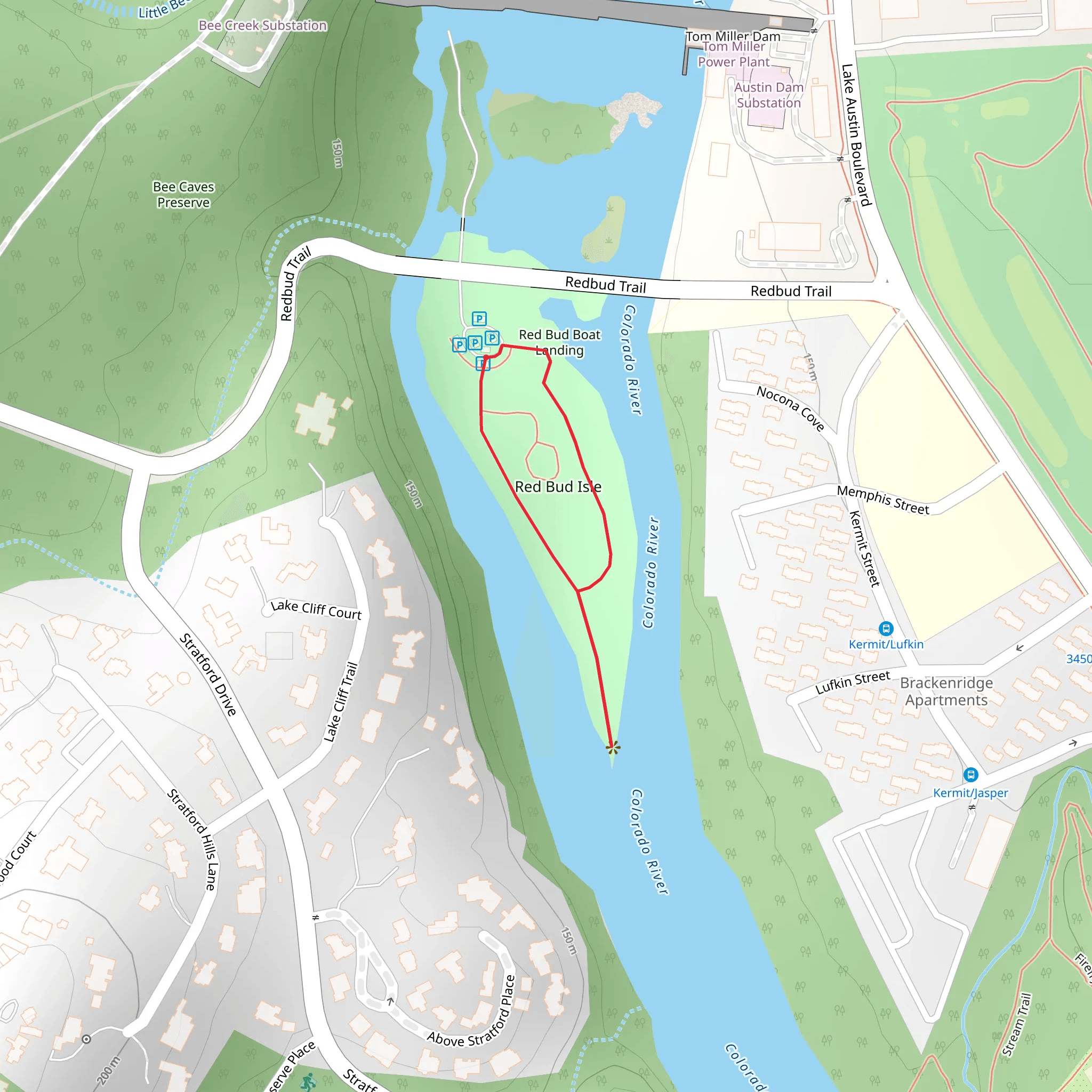 Red Bud Isle Loop mobile static map