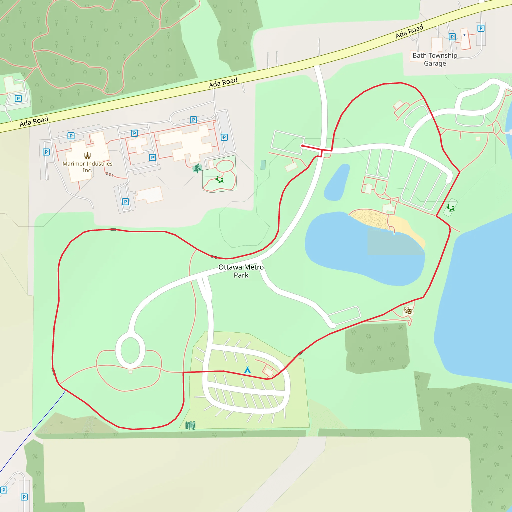 Ottawa Metro Park Loop mobile static map