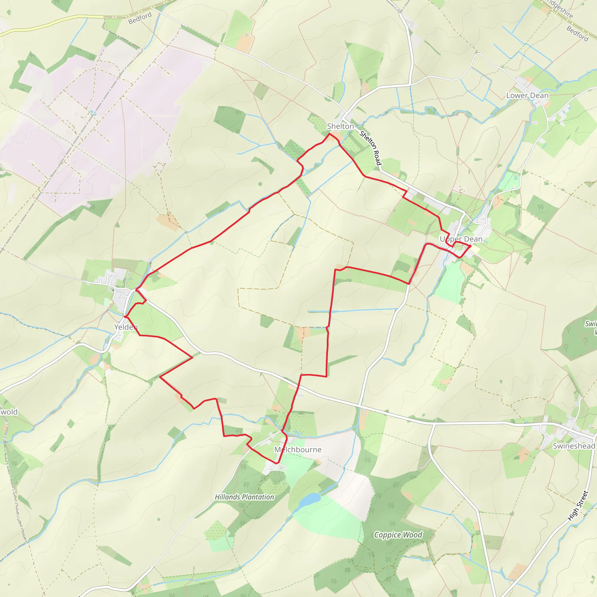 Shelton and Yelden from Upper Dean mobile static map