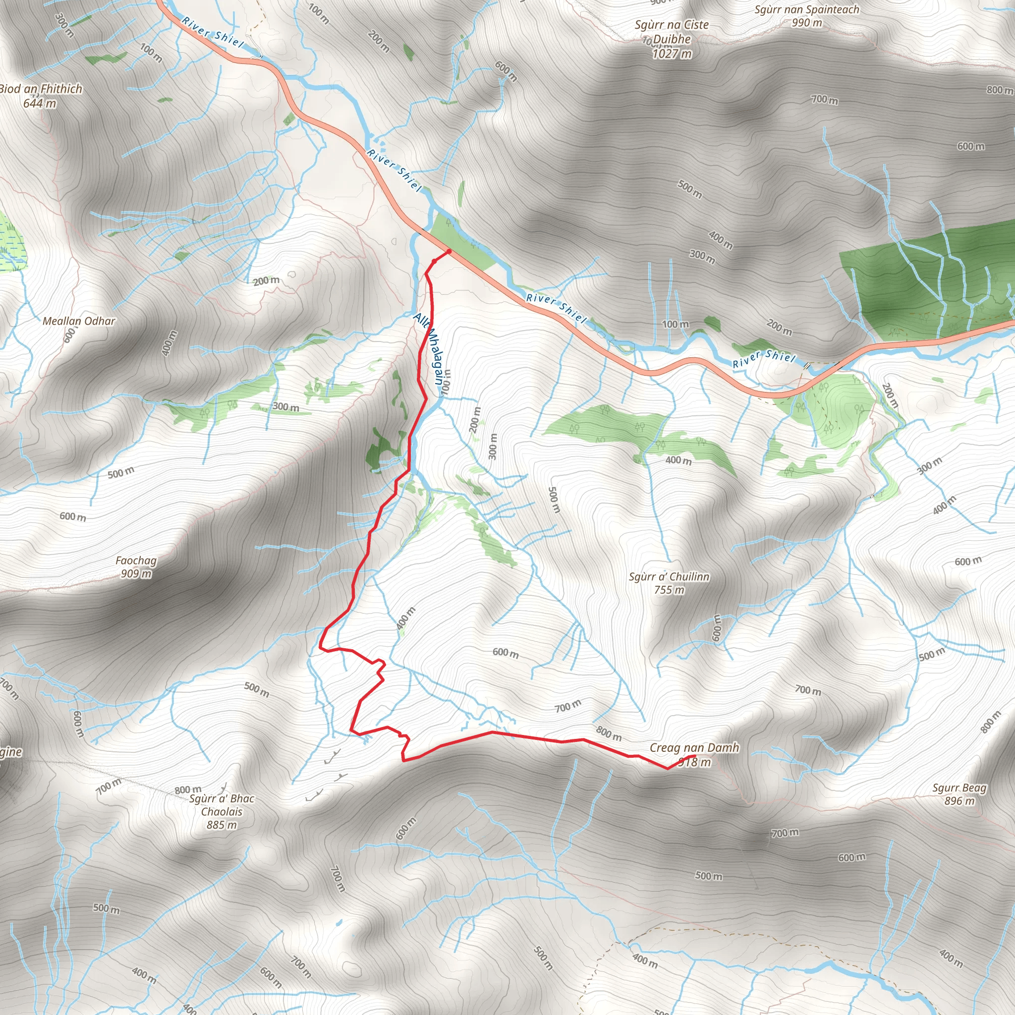 Creag nan Dàmh mobile static map