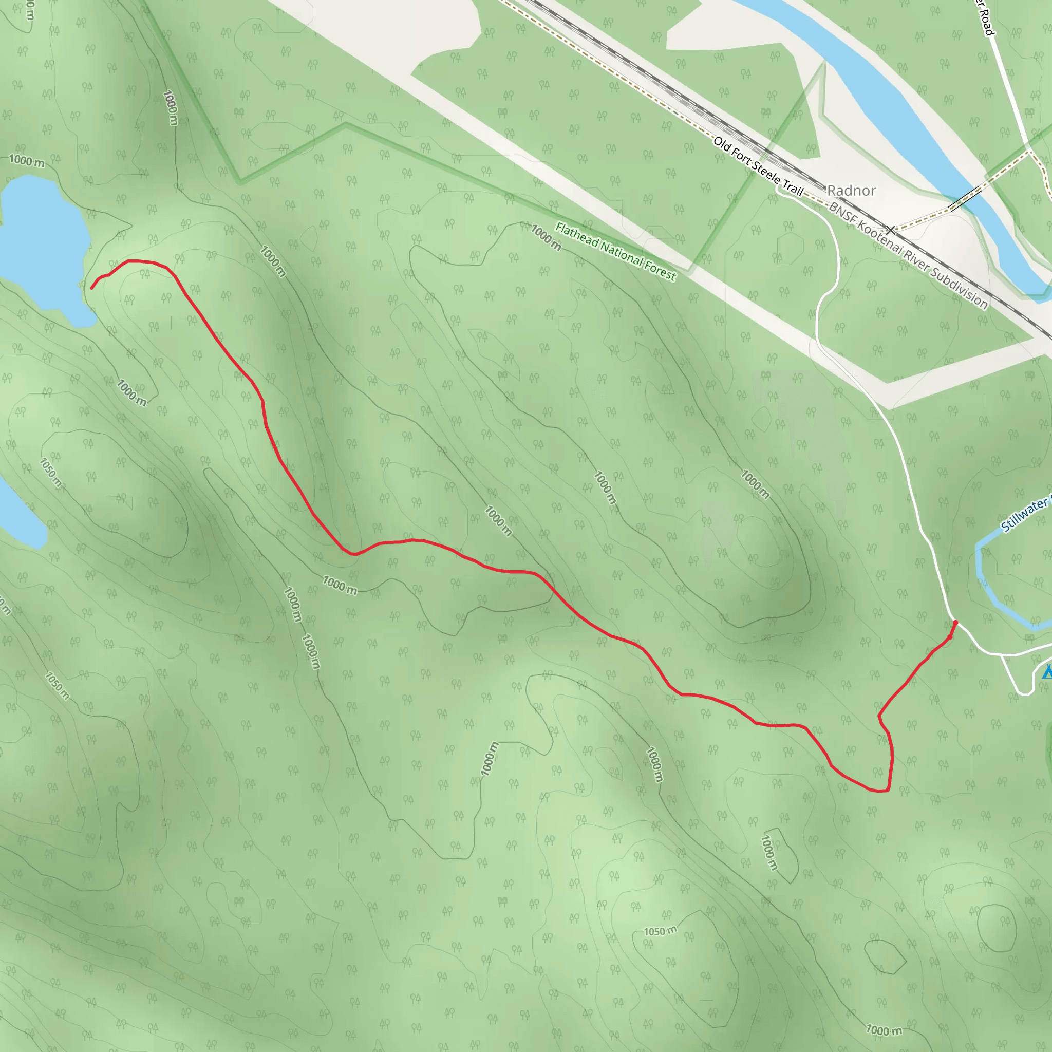 Finger Lake Trail mobile static map