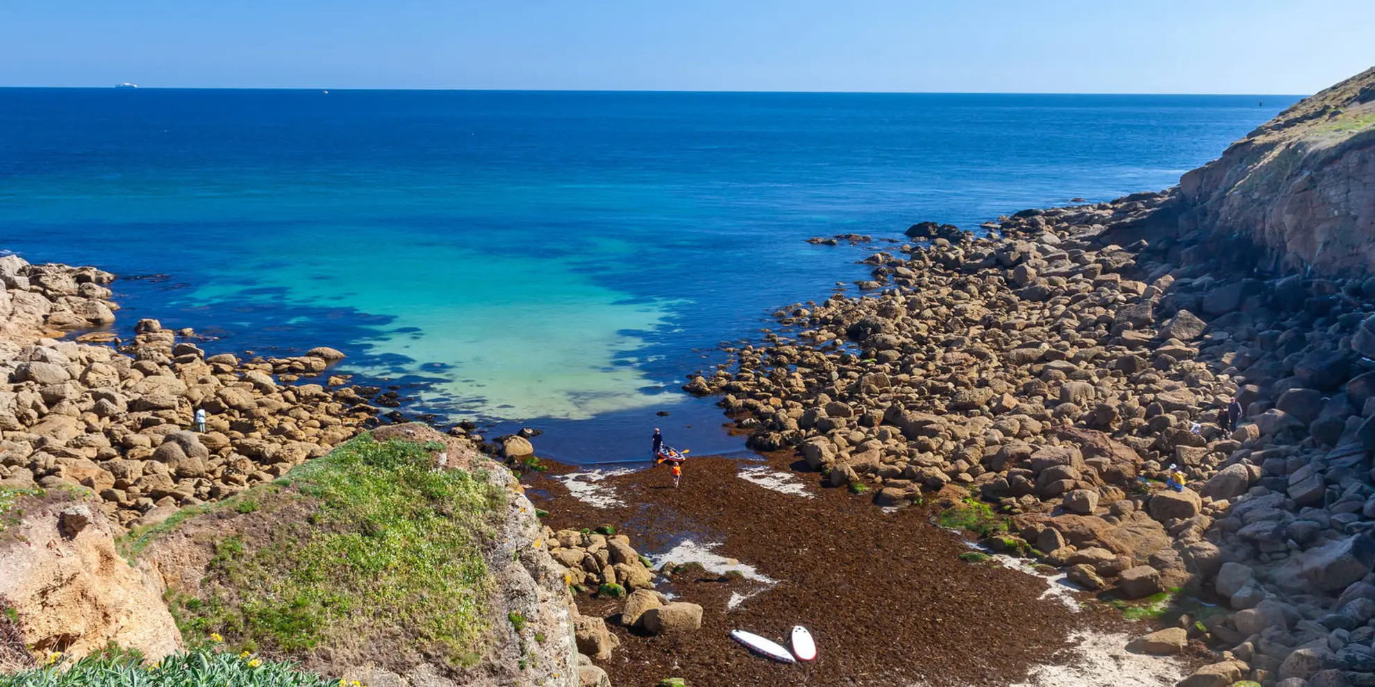 An image depicting the trail Porthgwarra and Gwenapp Head Walk and its surrounding area.