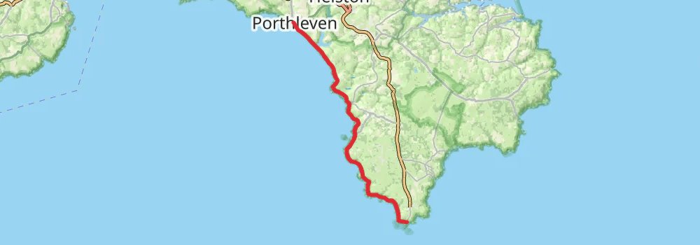 South West Coast Path stage 25 Map