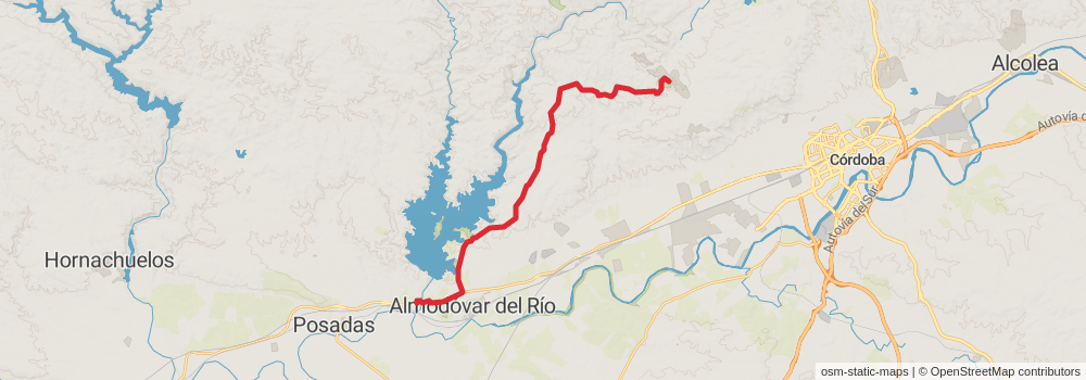 GR 48 - Sierra Morena - Andalusia stage 16 Map
