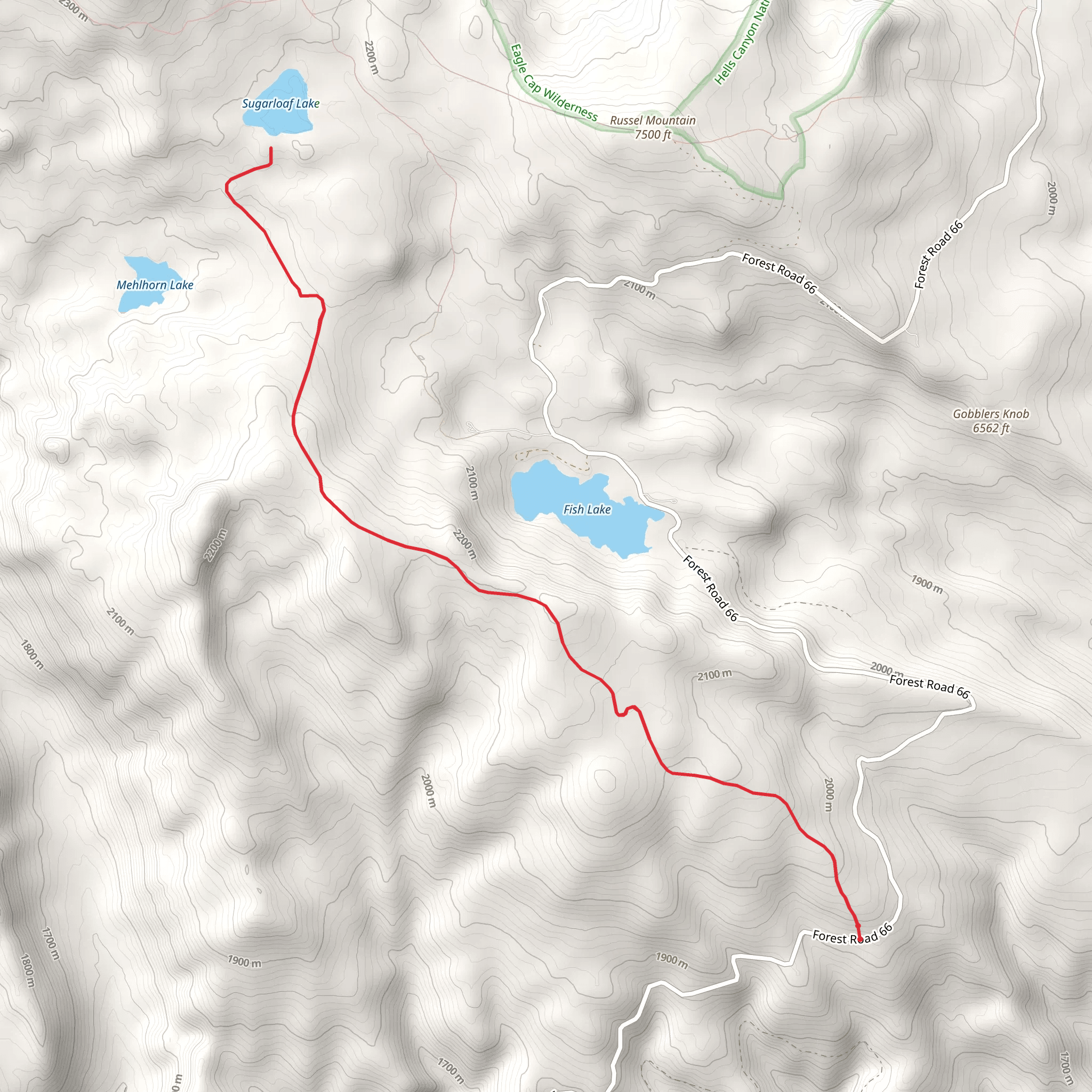 Sugarloaf Lake mobile static map
