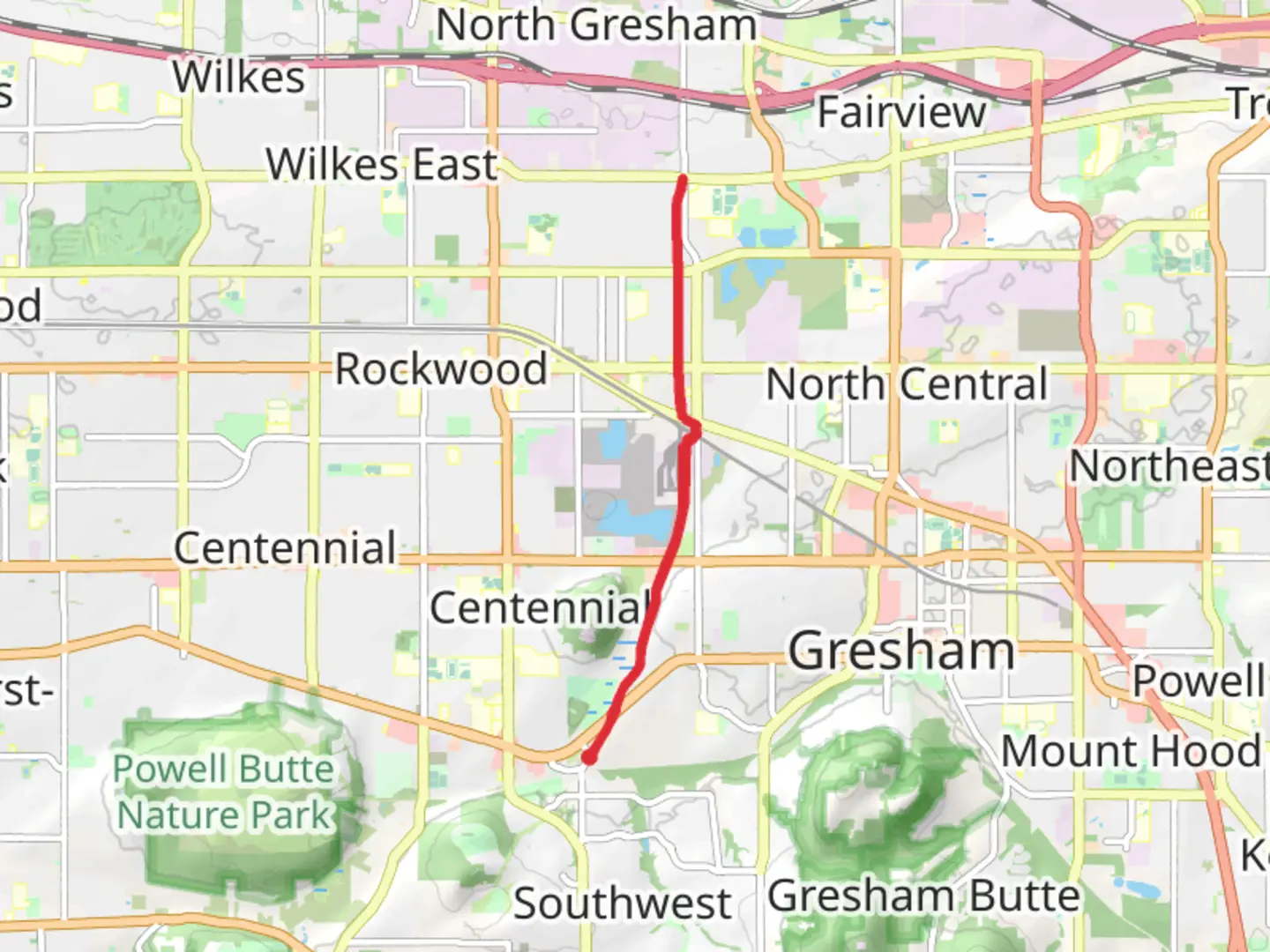 An image depicting the trail Gresham - Fairview Trail and its surrounding area.