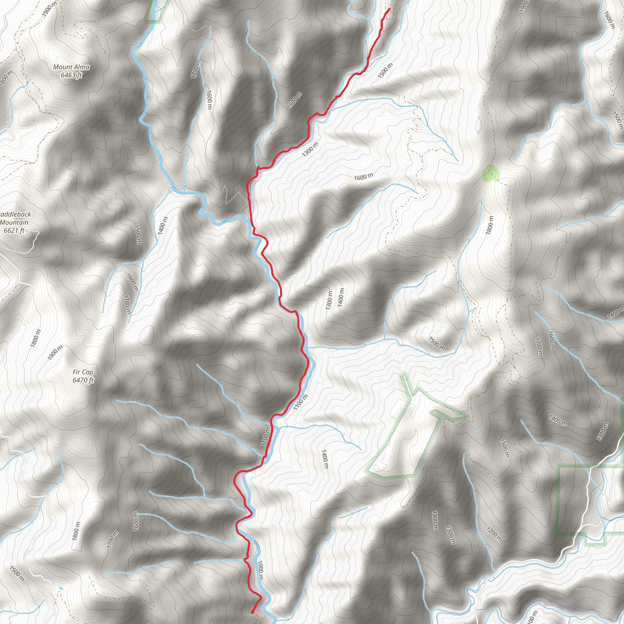 Downie River Trail mobile static map