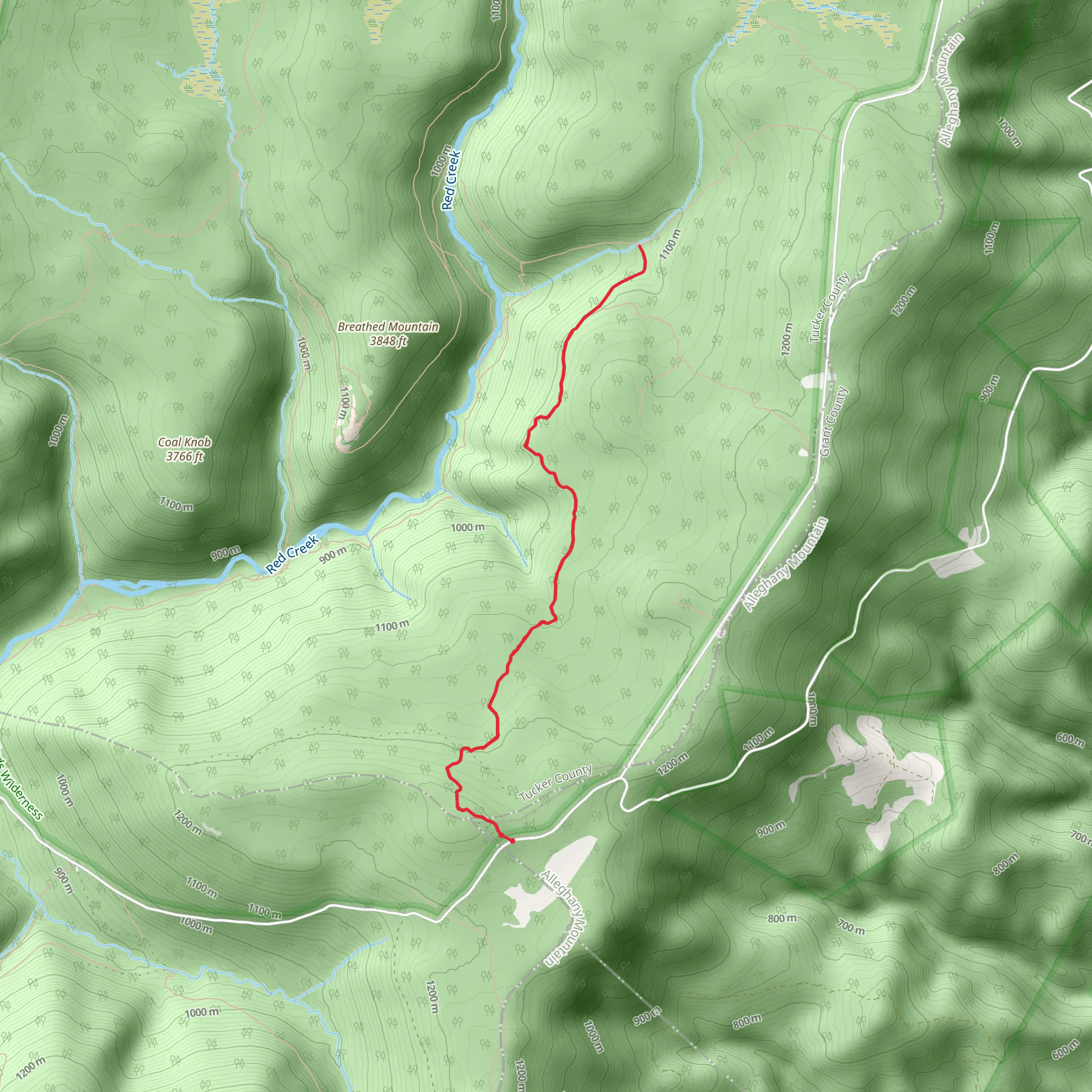 Rohrbaugh Trail mobile static map