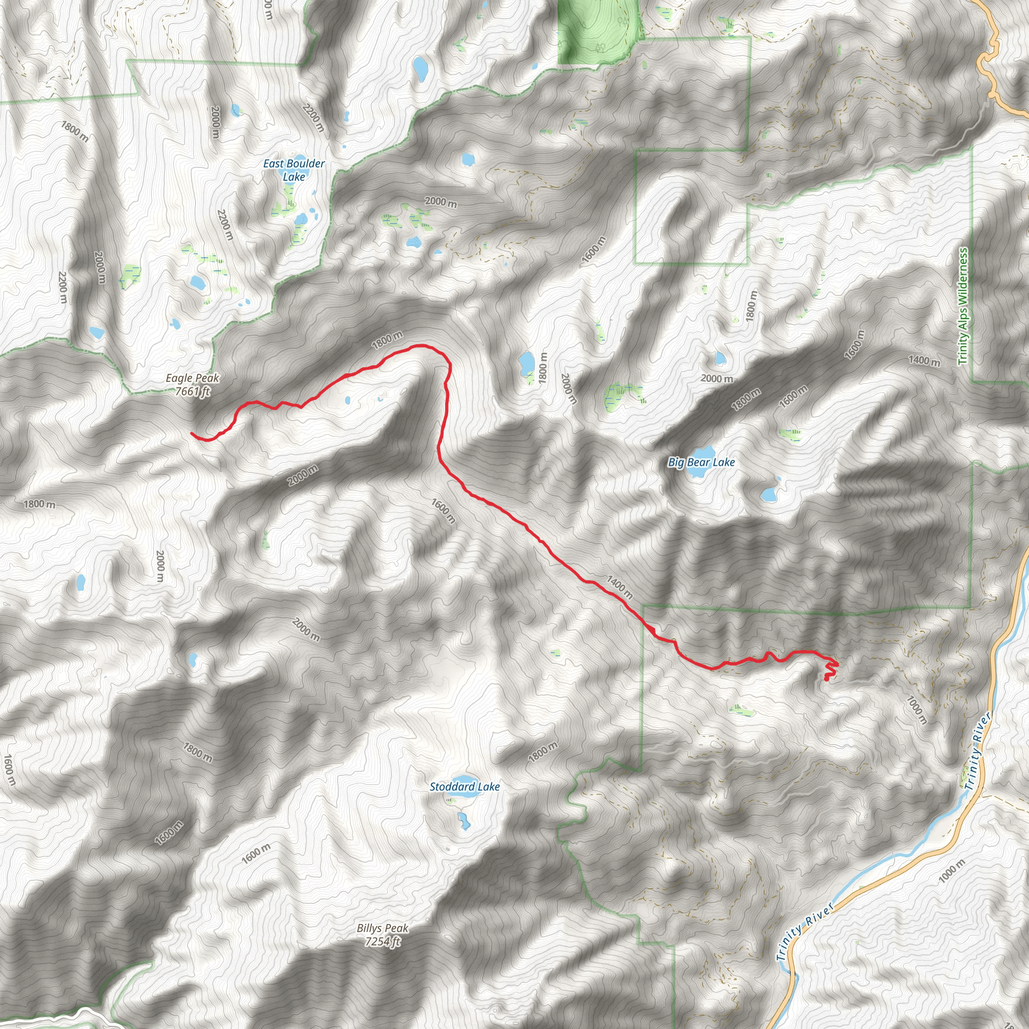 Eagle Creek Trail mobile static map