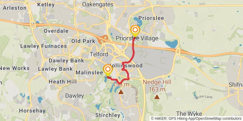 Telford T50 Mile Trail stage 5 Map