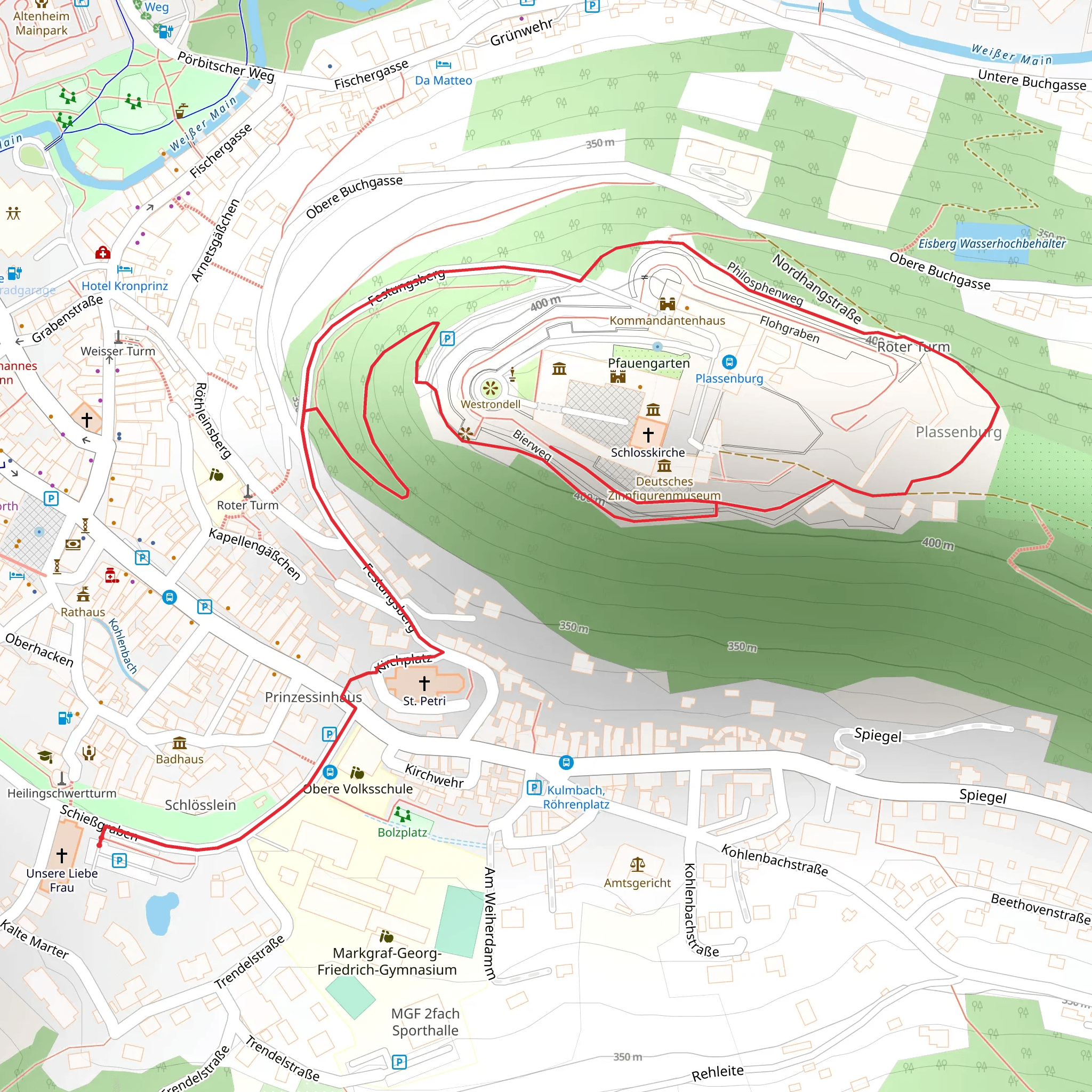 Philosphenweg and Bierweg Loop mobile static map