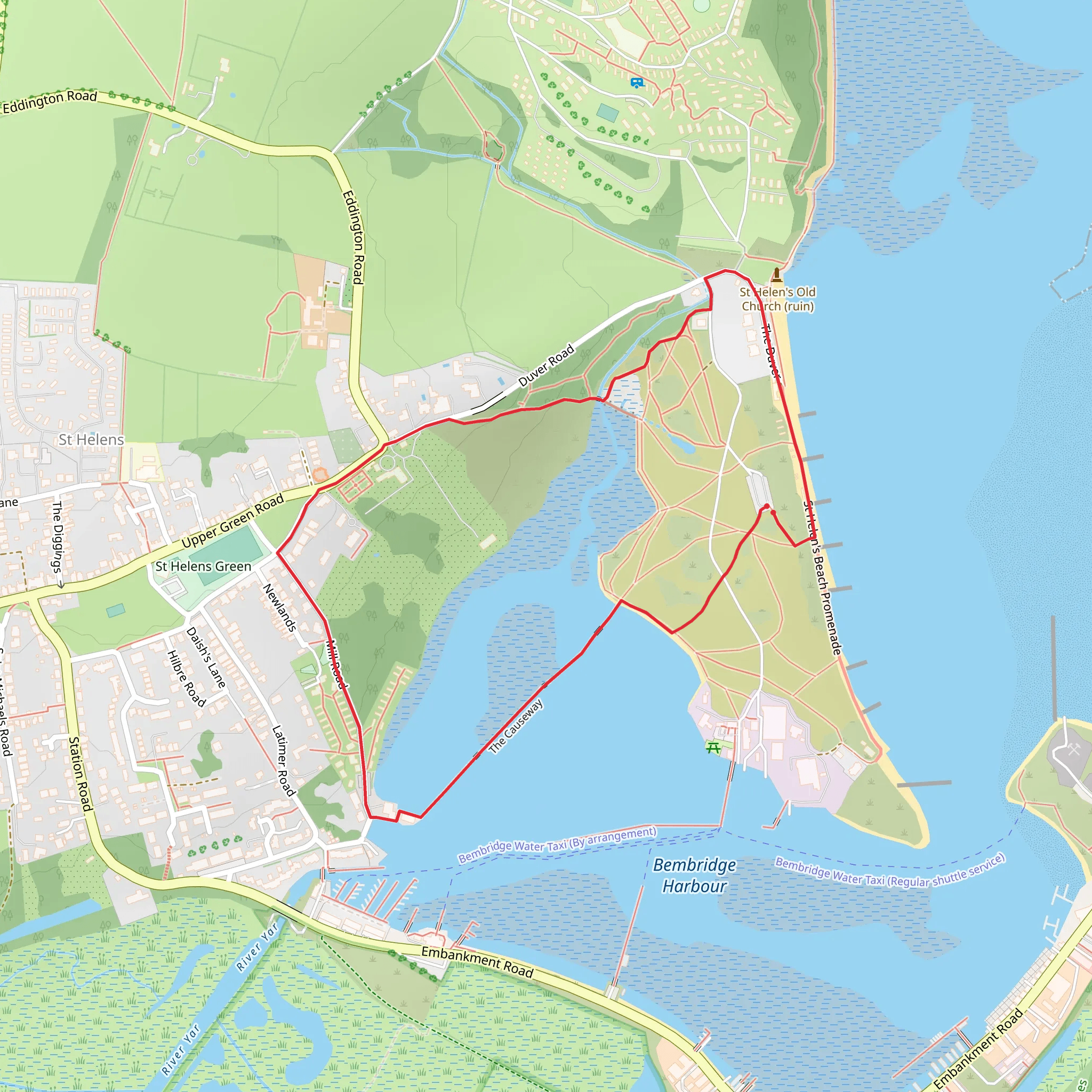 Down on the Duver mobile static map