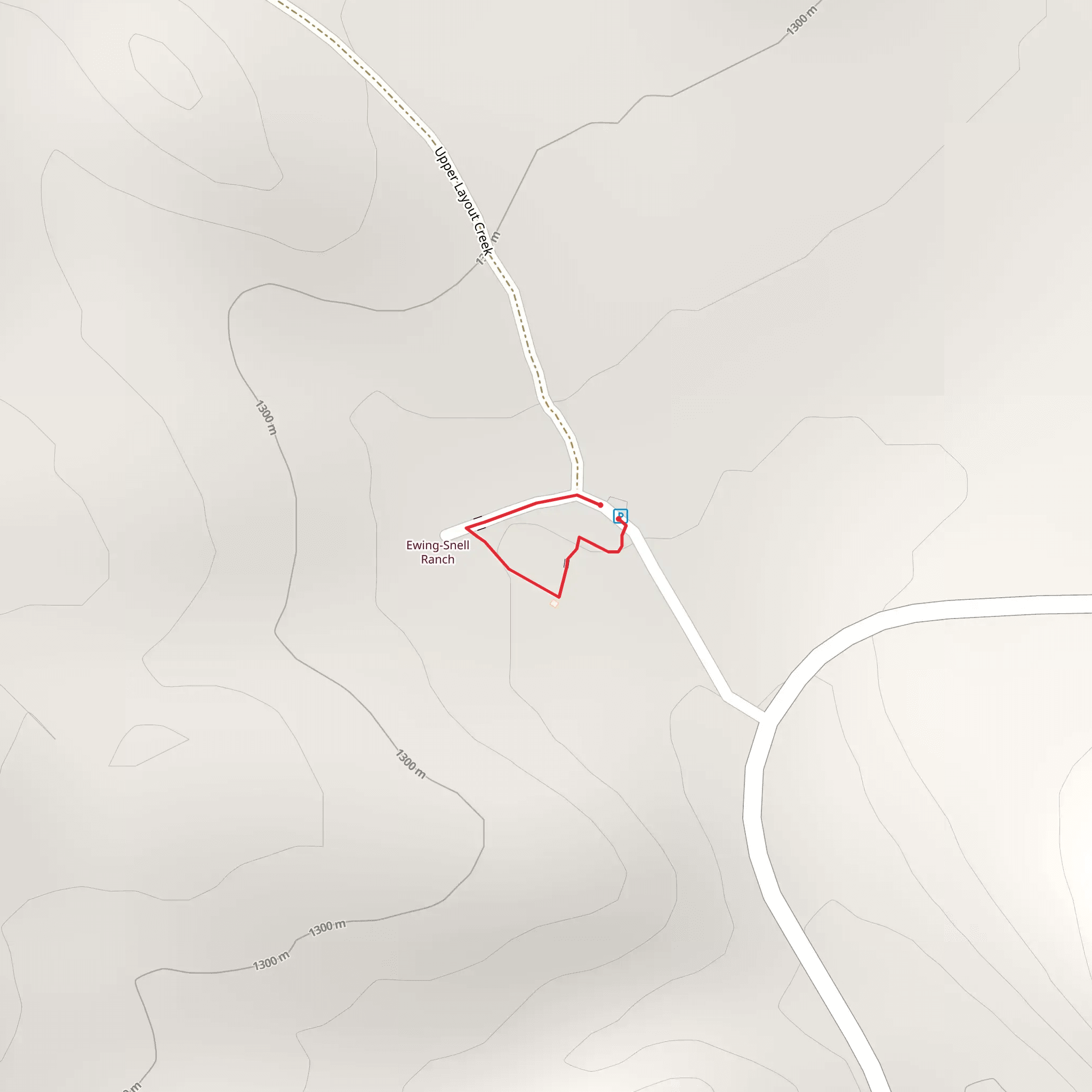 Ewing Snell Historic Ranch Site Loop mobile static map