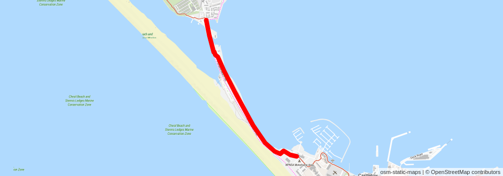 Isle of Portland Circuit Walk stage 2 Map